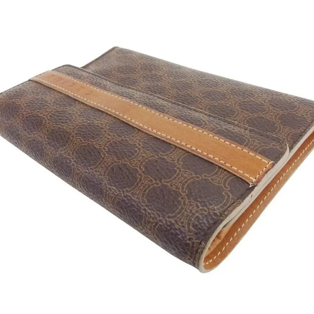 CELINE Tri-fold wallet Brown beige Women Authentic secondhand - Picture 1 of 8